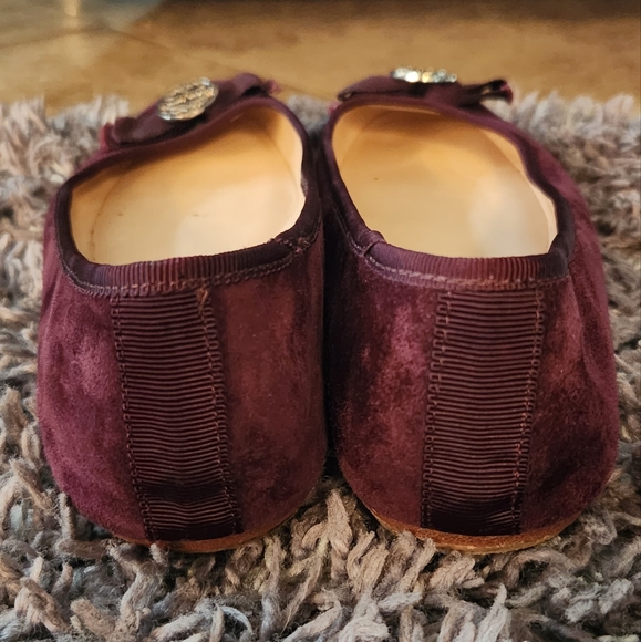 Kate spade burgundy suede flats - Picture 4 of 6